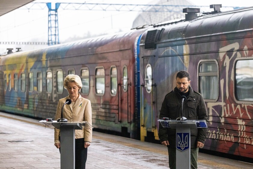 Von der Leyen in visita a Kiev, incontro con Zelensky © ANSA/dpa/european newsroom